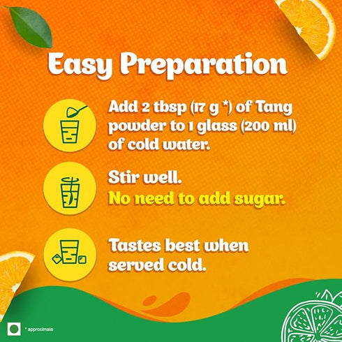 Tang Vitamin-C Enriched Instant Drink Mix, Orange
